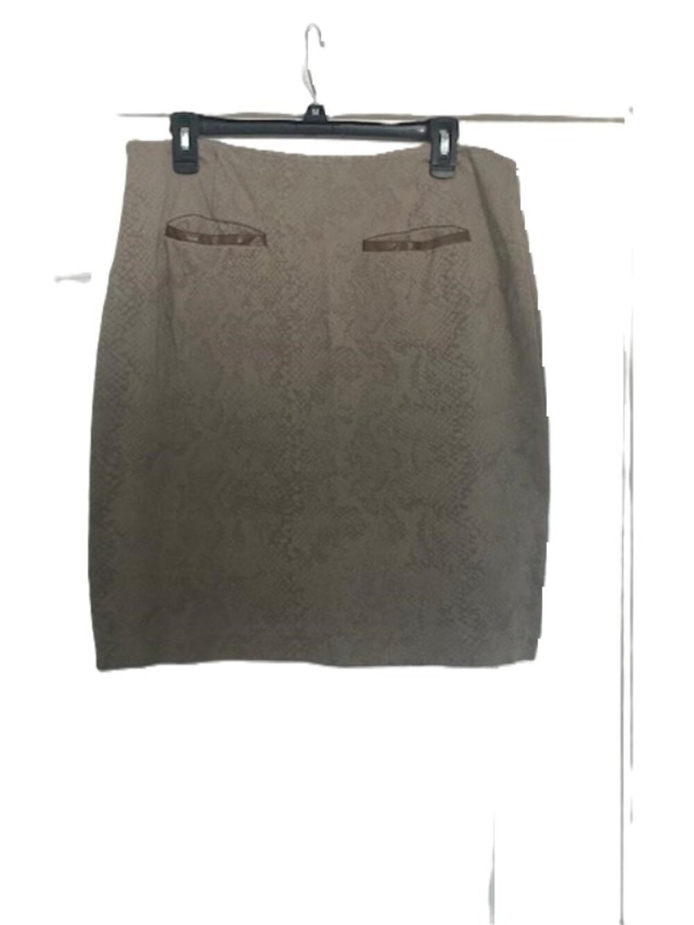 Atelier Luxe Snake Print Pencil Skirt